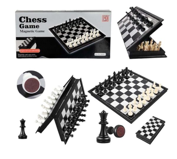Magnetic Folding Chess Board Set | Portable Travel-Friendly Educational Strategy Game