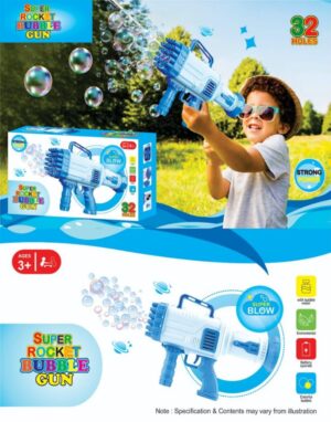 Premium Automatic Electric Bubble Gun Blower for Parties, Picnics & Lawn Play