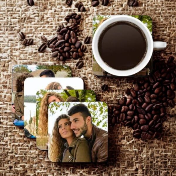 18 Personalized MDF Coaster Set of 4 for Hot & Cold Drinks