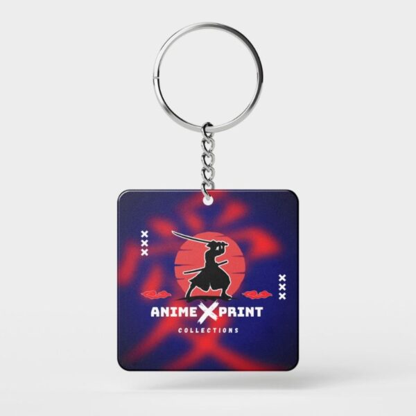 Keychain (2) Precision Cut Custom Shape MDF Keychains Printed Brand Logo Keychain